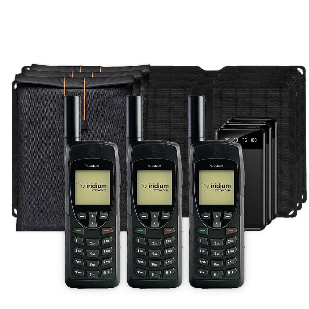 3 Iridium Phones Off-The-Grid Family Bundle